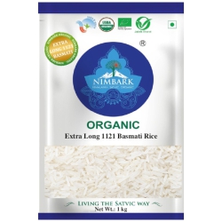 Nimbark Organic Extra long Rice | Organic Extra Long 1121 Basmati Rice | Basmati Extra Long Rice 1Kg
